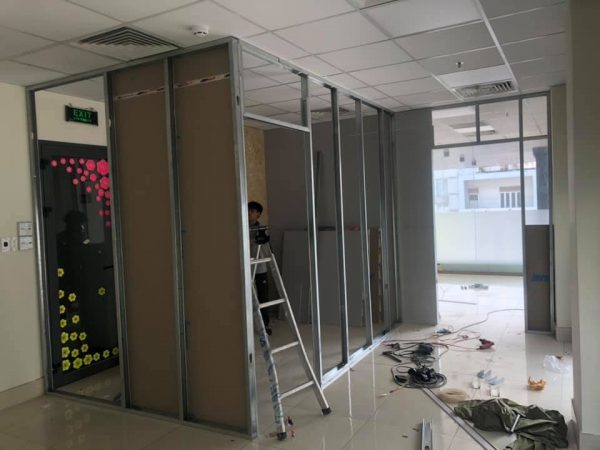 thi công vách ngăn thạch cao tại tphcm