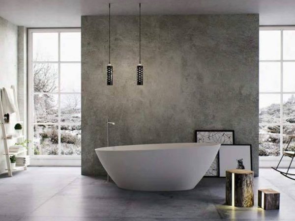 tường bê tông mài