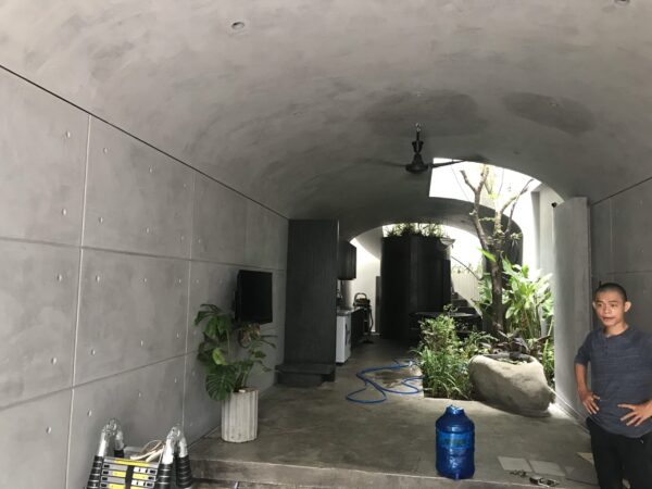 sơn trần nhà bê tông đẹp