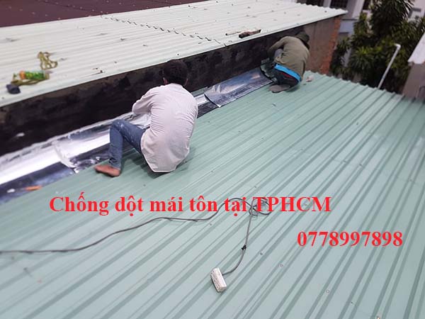 chống dột mái tôn tại tphcm