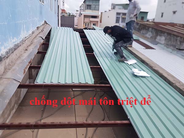 dịch vụ chống dột mái tôn tphcm